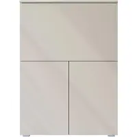 Mirjan 24 Kommode / Schreibtisch Vera 90, Kommode mit zwei Drehtüren und Schreibtisch (Farbe: Cashmerebeige)