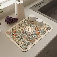 OEM Silikonischer Wasserhahn-Organizer - Ablaufohne für Wasserhahn - 40 x 30 cm - Beige