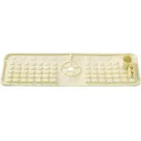 OEM Küchenrückwand- Wasserhahnmatte- Abflussmatte- Leckstelle für Wassergriff für Küche- Badezimmer - Beige