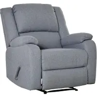 BundiGlassware Relaxsessel Fernsehsessel mit Liegefunktion Liegesessel Sessel mit Verstellbarer Rückenlehne, Fußstütze TV-sessel mit Leinenoptik für Wohnzimmer Schlafzimmer, Hellgrau