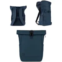 OEM Wasserfest & robuste Rolltop-Tasche (37 Liter) - Magnetverschluss, Laptopfach mit Organizer & Trinkflaschenhalter - Gepolsterte Schultergurte & Rücken mit Rollenklappe - 5 Fachsystem