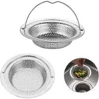 OEM Rostfreier Abflussfilter für Badewannen, Duschen, 11 x 8 x 2 cm, Edelstahl