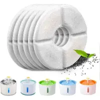 OEM Kattensystemfilter, ronde vorm, ionenfilter mit Aktivkohle, Wasserfilter für Katzen und Hunde