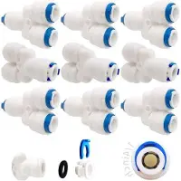 OEM Universelles Verbindungsstück für Reverse Osmose-Wasserfilter 6,35 mm (1/4") Push-Fit-Link für Küchenwasserhahn
