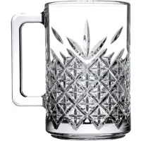 Pasabahce 36x Bierglas/Henkelbecher aus Glas, Serie Timeless, 310 ml, 2 Stück