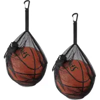 OEM Ballenopbergzak mit Reißverschluss und Riemen - Für Basketball, Fußball, Volleyball und Rugby - 16 Liter Fassungsvermögen