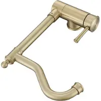 OEM Gelochte, 360-Grad-Drehbare, Edelstahl-Küchenhahn (Gold)