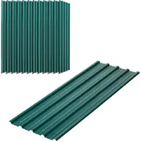 Outsunny 12Stück Trapezblech 129x45cm 7m² Verzinkt Dachblech 0,25 mm Profilblech