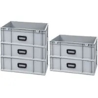 Proregal Spar Set 5x Eurobox Nextgen Portable Uno HxBxT 22 x 40 x 60 cm 44 Liter Eurobehälter Transportbox Transportbehälter Stapelbehälter