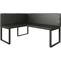 Vicco Esszimmer-Eckbank Ravon, Schwarz, 120 x 150 cm