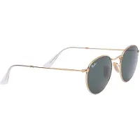 Ray-Ban RB 3447 ROUND METAL Herren-Sonnenbrille Vollrand Rund Metall-Gestell, gold