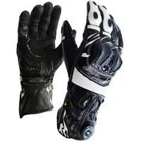 MUGENRACE Cowy Schwarz Weiße Handschuhe Größe M