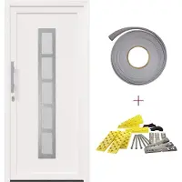 vidaXL Vordertür Weiß 108 x 208 cm PVC