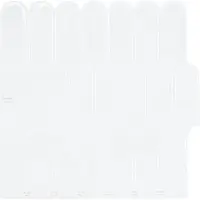 vidaXL Federfliese 10 pcs Weiß 30 x 30 cm Polyurethan und PET