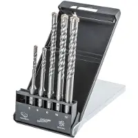 Enzo SDS Plus Betonbohrer-Set Quatro 5er-Set - 5, 6 x 110 mm + 8, 10, 12 x 160 mm