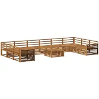 vidaXL Sofagarnituren 11 pcs Massivholz Akazie
