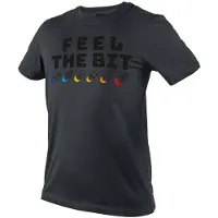 Neo T-Shirt mit Aufdruck, FEEL THE BIT, Dydis M