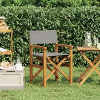 vidaXL Möbel Esszimmerstuhl Braun und Hellgrau 56 x 54 x 87 cmGartenstühle - Gartenstühle c7178