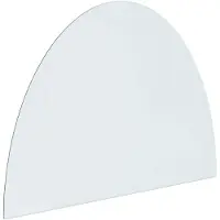 Syfax Feuerstelle Glasplatte Transparent 800 x 600 mm Glas