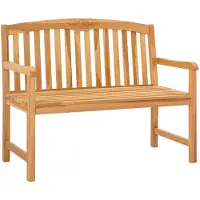 vidaXL Handgefertigte Rosenbank 114 x 60,5 x 95 cm Massivholz Teak