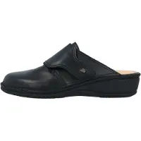 Finn Comfort Bequeme Pantolette Aussee, Damen, Schwarz, Leder, NEU - Damenschuhe Pantolette / Zehentrenner, Schwarz