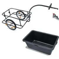Jom Car-Parts GmbH PREMIUM Fahrradanhänger Transportkarre Transportanhänger Anhänger Lastenanhänger