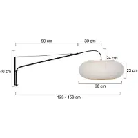 Steinhauer Wandlampe Elegant Classy, schwarz, für Wohn- / Esszimmer, Metall, Wandleuchte, Wandlampe Innen