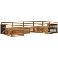 vidaXL Outdoor-Sofagarnitur 6 Stk. Natur