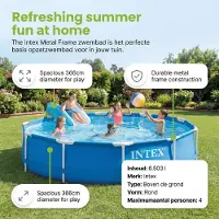 Intex Frame Pool Rund - 366x76 cm - 6-teilig S20432