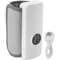 OEM Elektrische Fleswarmer, 7,4V, 2A, 18W, tragbar, für Muttermilch mit Haken und isolierender Schlaufe, USB-Ladung 6000mAh Batterie, Aufbewahrungstasche, für Reisen, Ausgehen, Standard