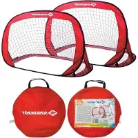 Famanu Pop-Up-Tore Set von 2 rot 120 x 80 x 80 cm - Selbstaufstellende Tore