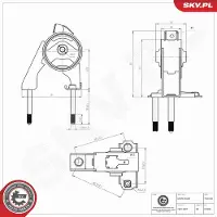ESEN SKV Lagerung, Motor 75SKV408