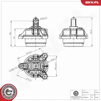 ESEN SKV Lagerung, Motor 75SKV355