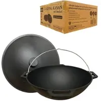 Olymp Handels GmbH Kasan aus Gusseisen 12L mit Henkel Camping Kazan Ø41 cm