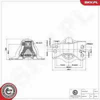 ESEN SKV Lagerung, Motor 75SKV373