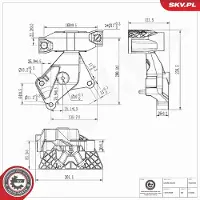 ESEN SKV Lagerung, Motor 75SKV383