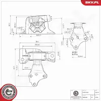 ESEN SKV Lagerung, Motor 75SKV410