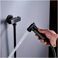 Markenlos Küchenarmaturen BlackFaucet Wandmontierter Kaltwasserhahn Einhandgriff MessingSprühkopf Einlochventil 150 cm Brauseschlauch