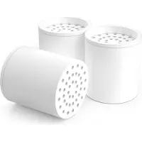 Famanu Duschfilter Austauschfilterpatrone 3er Set - 20-lagige Filtration, Chlor- und Fluorentfernung