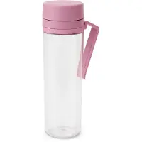 Brabantia Wasserflasche Make & Take Trinkflasche mit Fruchtfilter - 500 ml - Lilac Pink