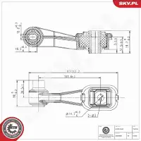ESEN SKV Lagerung, Motor 75SKV362