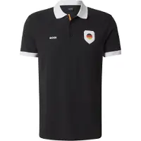 BOSS für Herren. 50559263 Paddy Poloshirt schwarz (XXL), Lässig, Polyester, Kurzarm