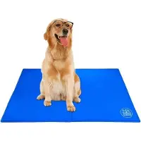 Famanu Kühlmatte für Haustiere, selbstkühlende Matte, Komfort für Katzen und Hunde, 81 cm x 96 cm (extra groß)
