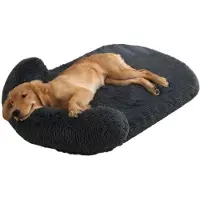 OEM Kalmerndes Hundebett, groß, donkergrau, L, u-förmig, waschbar, antislip