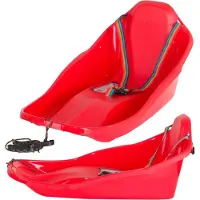 Prosperplast TOPO Schlitten mit Rückenlehne | Rot