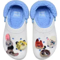 Crocs Holzschuhe Zootopia Lined Platform Clog W Weiss
