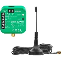 ZAMEL Supla – 2-Kanal-Torsteuerung mit Wi-Fi-Antenne SBW-02/ANT