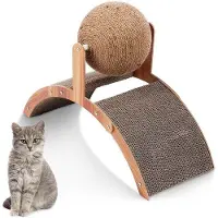 OEM Krabplank für Katzen, 55x23cm, Katzenkrabmeubel aus hochwertigem Karton, Naturkrabplanken für Katzen