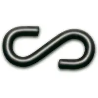 Moravia S-Haken 7 fb schwarz 10er 10 Stück 10 Stk