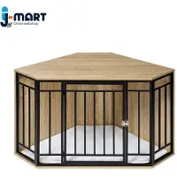 OEM Hunde-Bett Holz - Inkl. Fleece-Kissen - 111 x 60 x 67 cm - Groß